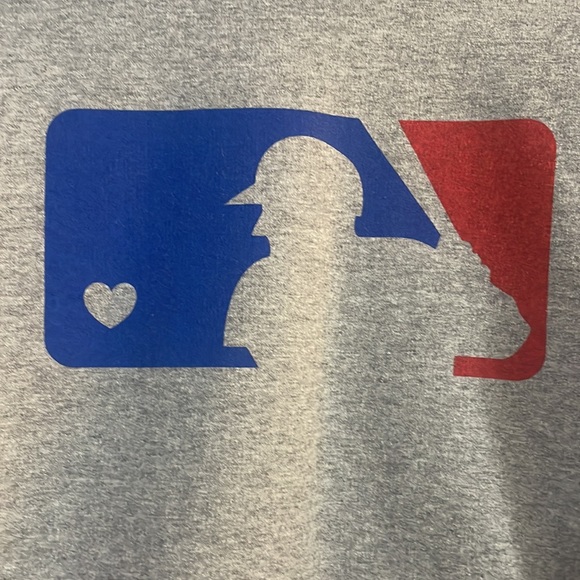 Baseball Logo + Heart Sweatshirt - Picture 2 of 3